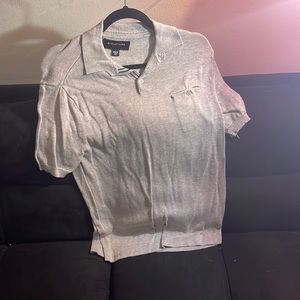Structure Slim-Fit Men’s Polo Shirt (Size S, Light Gray, Like New)